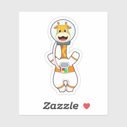 衣装を着た宇宙飛行士としてのキリン シール (シート)