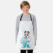 衣装を着た宇宙飛行士としてのパンダ エプロン (着用した状態)