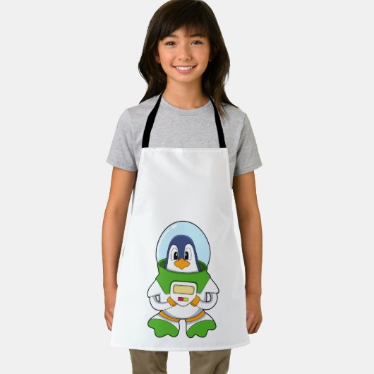 衣装を着た宇宙飛行士としてのペンギン エプロン (インサイチュ)