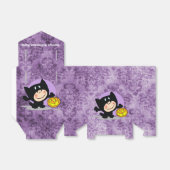 衣装を着た小さな男の子/パンプキンパープルダマスク フェイバーボックス (折り畳みなし)