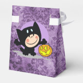 衣装を着た小さな男の子/パンプキンパープルダマスク フェイバーボックス (裏面サイド)