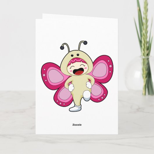 衣装を着た蝶 カード (裏面)