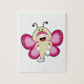 衣装を着た蝶 ジグソーパズル (縦)