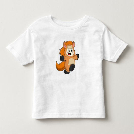 衣装を着た馬 トドラーTシャツ (正面)