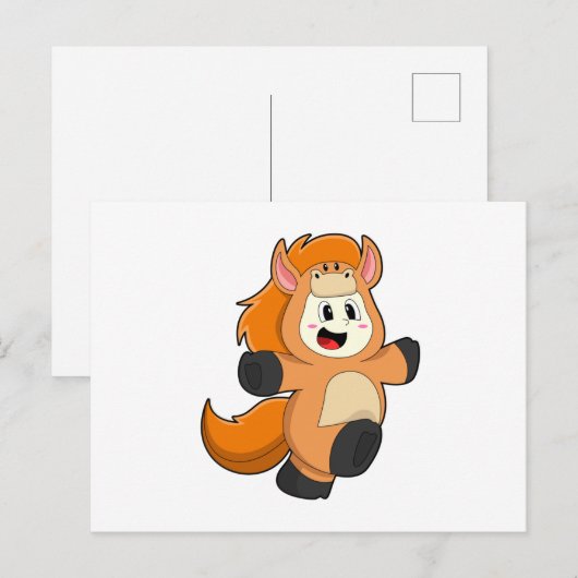 衣装を着た馬 ポストカード (正面/裏面)