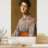 衣装を着て女日本のの子を追うCC0117 ポスター (キッチン)