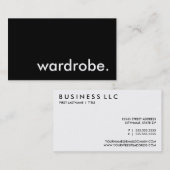 衣装を着る 名刺 (正面/裏面)