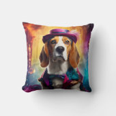 衣装を着鮮やかたビーグル クッション (正面)