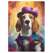 衣装を着鮮やかたビーグル クリップボード (裏面)