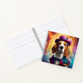 衣装を着鮮やかたビーグル ノートブック (内部)