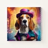 衣装を着鮮やかたビーグル ノートブック (裏面)