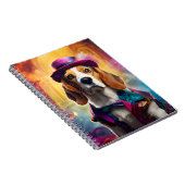 衣装を着鮮やかたビーグル ノートブック (右側)