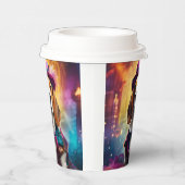 衣装を着鮮やかたビーグル 紙コップ (右)