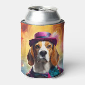 衣装を着鮮やかたビーグル 缶クーラー (缶正面)