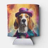 衣装を着鮮やかたビーグル 缶クーラー (裏面)