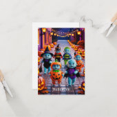 衣装カラフル付きハロウィーンパレード カード (正面/裏面インサイチュ)
