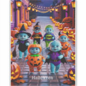衣装カラフル付きハロウィーンパレード シール (正面)