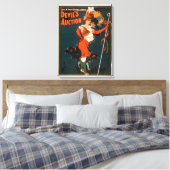 衣装シアターの悪魔の競売女性3 キャンバスプリント (インサイチュ (寝室))