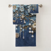 衣装ジュエリーオン笛デニム バスタオルセット (インサイチュ)