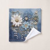 衣装ジュエリーオン笛デニム バスタオルセット (ウォッシュタオル)