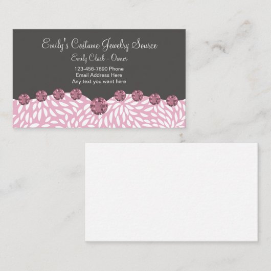 衣装ジュエリー名刺 名刺 (正面/裏面)