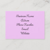 衣装デザイナーの名刺 名刺 (裏面)