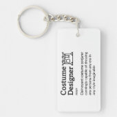 衣装デザイナーの定義 – おもしろい映画クルー キーホルダー (正面)
