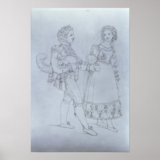 衣装デザインフィガロとスザンナのオペラ ポスター (正面)