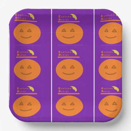 衣装デザイン紙プレート ペーパープレート (正面)