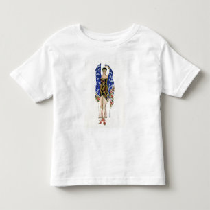 衣装デザイン踊りガール（カラーリソ） トドラーTシャツ