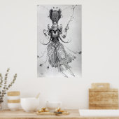 衣装デザイン「火の鳥」1910年 ポスター (キッチン)