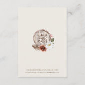 衣装ドレスコードフローラウェスタン結婚ブーツ エンクロージャーカード (裏面)