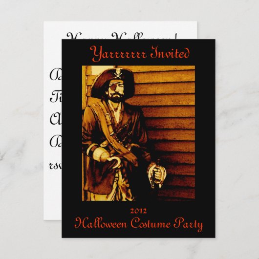 衣装パーティの招待状 招待状 (正面/裏面)