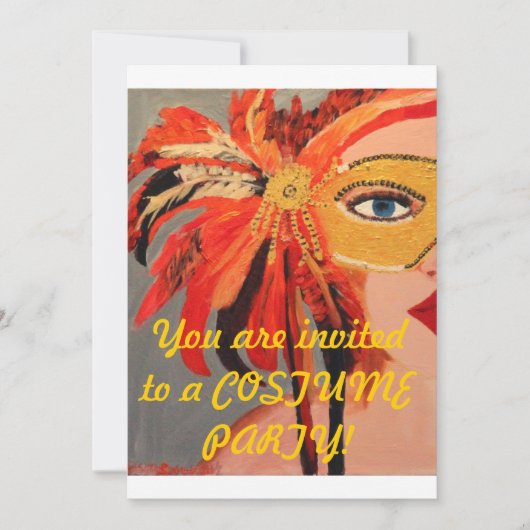 衣装パーティの招待状 招待状 (正面)