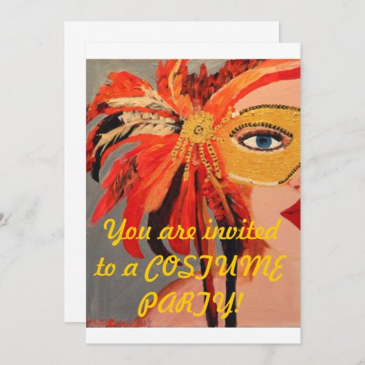 衣装パーティの招待状 招待状 (正面/裏面)