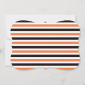 衣装パーティーキッドのハローウィンパーティ招待状。 招待状 (裏面)