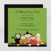 衣装パーティーハローウィンパーティ招待状 招待状 (正面/裏面)