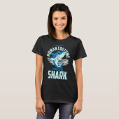 衣装パーティー海動物の捕食者サメ Tシャツ (正面フル)