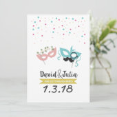 衣装パーティー結婚式招待状 招待状 (スタンド正面)