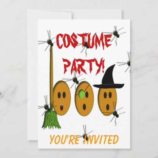 衣装パーティー 招待状 (正面)