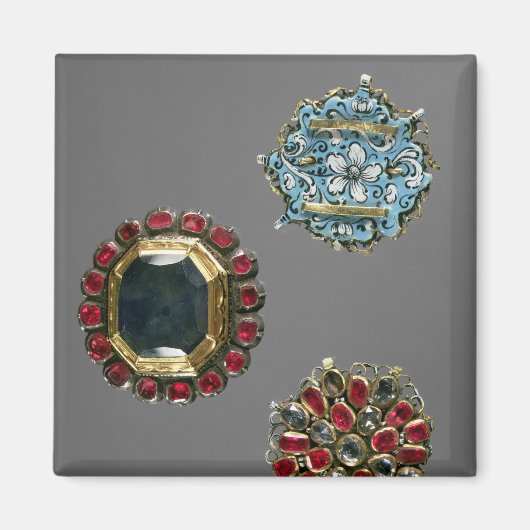 衣装ブローチの選定 マグネット (正面)