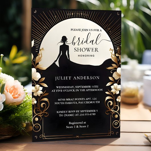 衣装メンズタキシードはっきりしたブラックタイブライダルシャワー 招待状