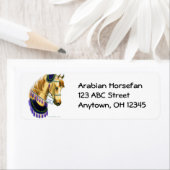 衣装ラベルのアラビア馬 ラベル (インサイチュ)
