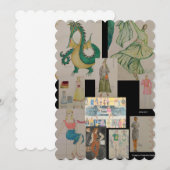 衣裳のデザイン: Timelimeの挨拶状 シーズンカード (正面/裏面)