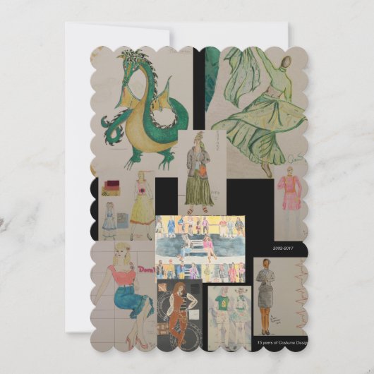 衣裳のデザイン: Timelimeの挨拶状 シーズンカード (正面)