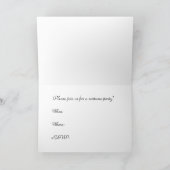 衣裳のパーティの招待状 招待状 (内部)