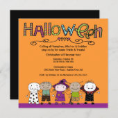 衣裳のパーティーのハローウィンパーティの招待状 招待状 (正面/裏面)