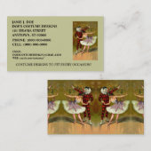 衣裳のブティックの~のコスチュームデザイナーの~BUSINESSカード 名刺 (正面/裏面)