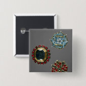 衣裳のブローチの選択 缶バッジ (正面&裏面)