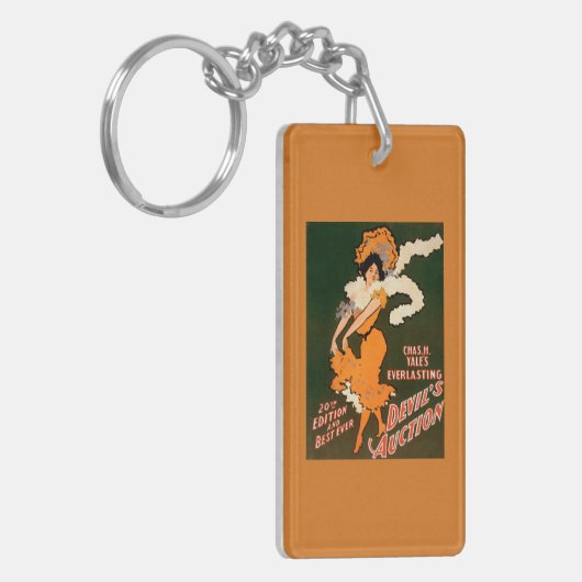 衣裳の劇場の悪魔のオークションの女性 キーホルダー (正面左)